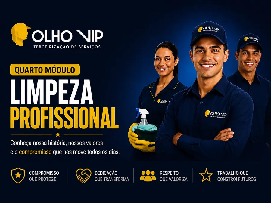 Módulo de treinamento Limpeza Profissional